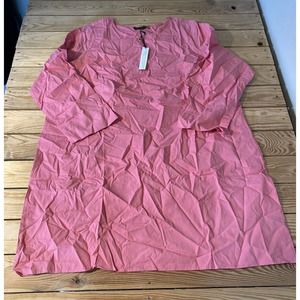 NEW Ambernoon 11 UPF 30 Top Zip Tunic Cover Up Size 1X Women’s Blush